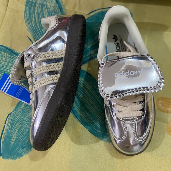 Adidas x Wales Bonner Silver Unisex Sneakers - Picture 8 of 10